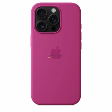 Apple iPhone 16 Pro Silicone Case with MagSafe Fuchsia (Seasonal)